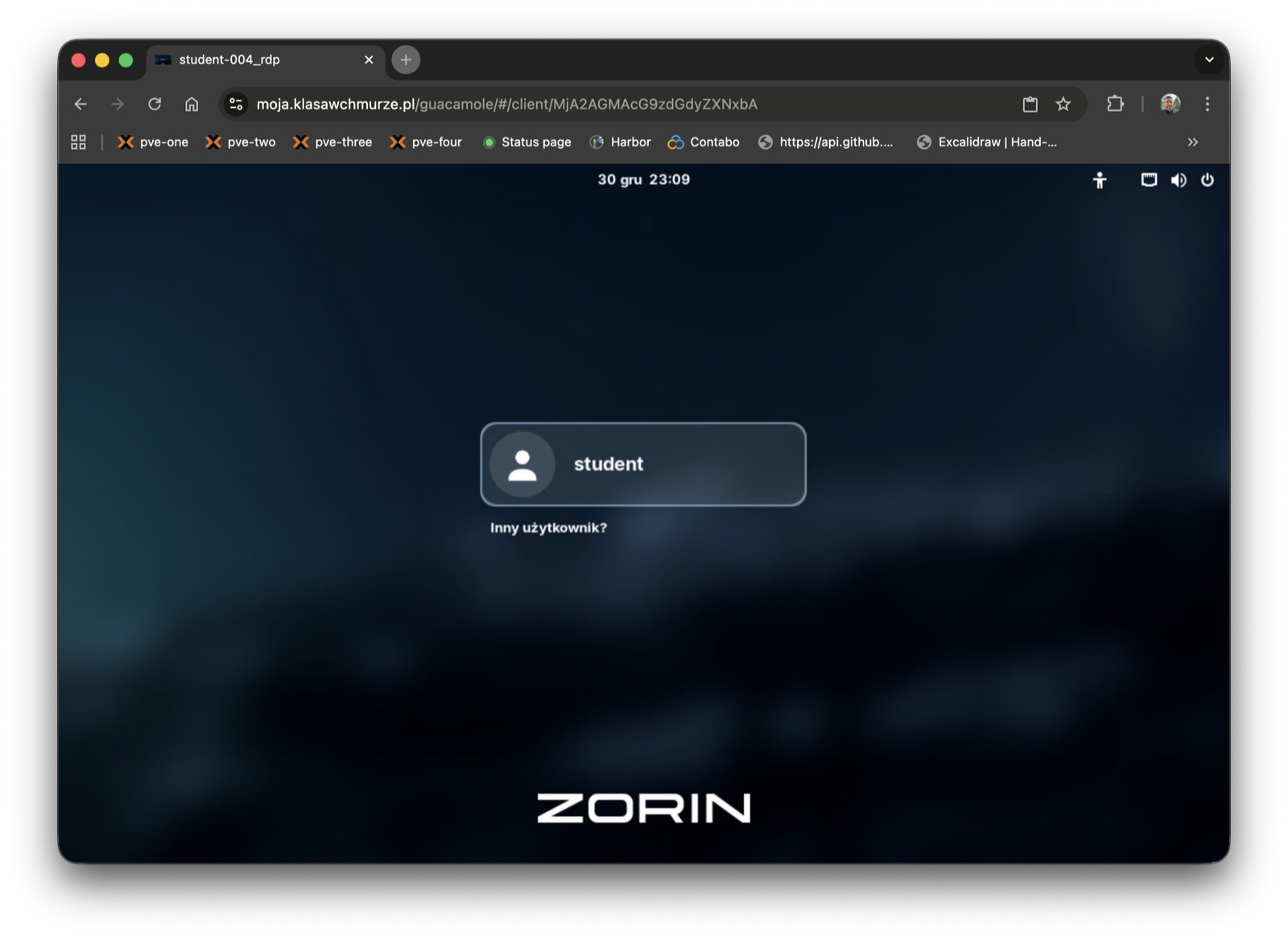 Pulpit systemu Zorin OS